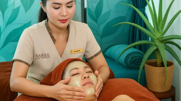 Aloe Vera Face Massage